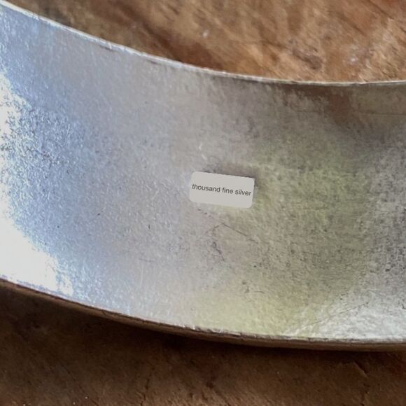 💛 Antique Chinese Pure Silver Bangle - Picture 6 of 6